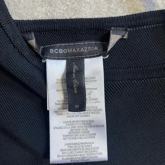 BCBGMAXAZRIA Makenna princess seam sheath dress | Black - Picture 6 of 6